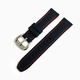 Skagen Compatible Black & Red Double Side Silicone Replacement Watch Band Strap #4408