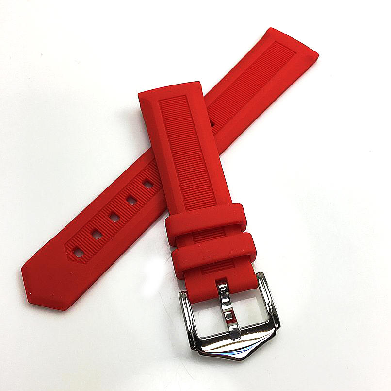 Armitron Compatible Red Silicone Replacement Watch Band Strap 4415