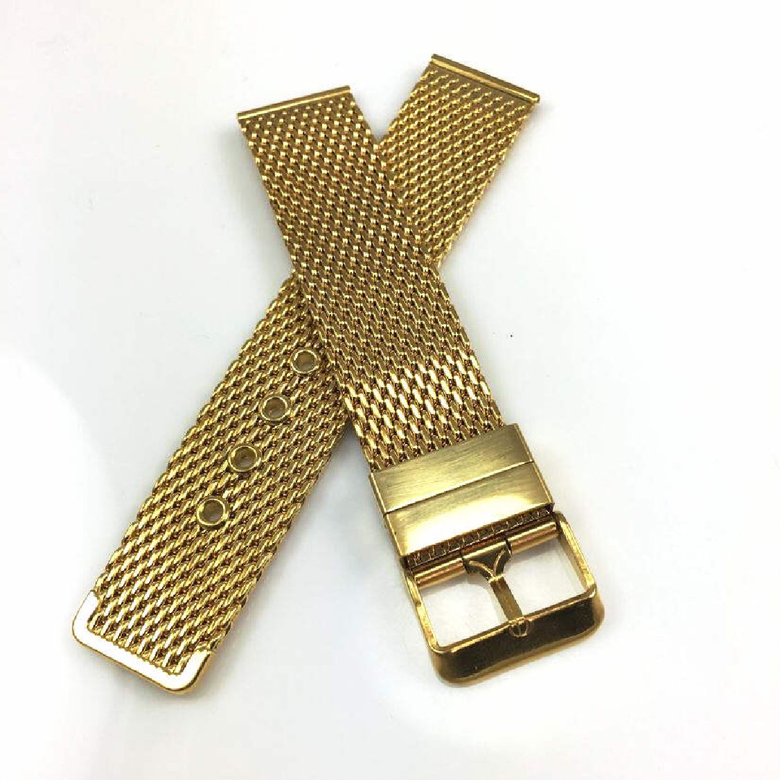 Cheap Wholesale Shop Gold Tone Stainless Steel 25 mm Watch Band Replacement HA5303RGM-5_K0022722 main image 1