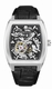 Kenneth Cole KCWGX0063803 Mens Automatic Leather Strap Watch Black Dial Watch