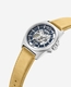 Kenneth Cole KCWGX0065102 Mens Skeleton Automatic Leather Strap Watch Blue Dial