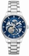 Kenneth Cole KCWGY0046401 Mens Skeleton Automatic Bracelet Watch Silver