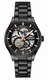 Kenneth Cole KCWGY0046430 Mens Automatic Skeleton Black IP Bracelet Watch