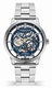 Kenneth Cole KCWGY0064302 Mens Automatic Skeleton Watch 45 mm Silver Steel Bracelet