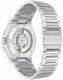 Kenneth Cole KCWGY0065301 Mens Automatic Skeleton Bracelet Watch Silver Blue Dial Watch