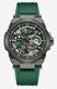 Kenneth Cole KCWGZ0065603 Mens Automatic Skeleton Watch Green Silicone Strap