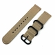 Khaki Nylon 22mm Watch Band Strap Army Military Ballistic Black Buckle #6040