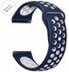 Lacoste Compatible Blue & White Sports Silicone Replacement Watch Band Strap Quick Release Pins #4078