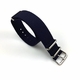 Fossil Compatible Dark Blue Navy One Piece Slip Through Nylon Watch Band Strap Steel Buckle #6004