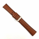 Light Brown 22mm Leather Watch Strap Quick Release Band Rose Gold Buckle #1528