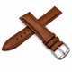 Coach Compatible Light Brown Croco Genuine Leather Replacement Watch Band Strap Steel Buckle #1044