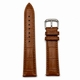 Coach Compatible Light Brown Croco Genuine Leather Replacement Watch Band Strap Steel Buckle #1044