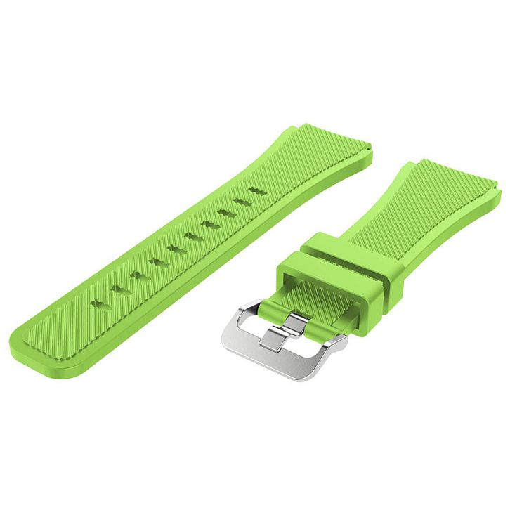 Movado Compatible Lime Green 22 mm Rubber Silicone Replacement Watch