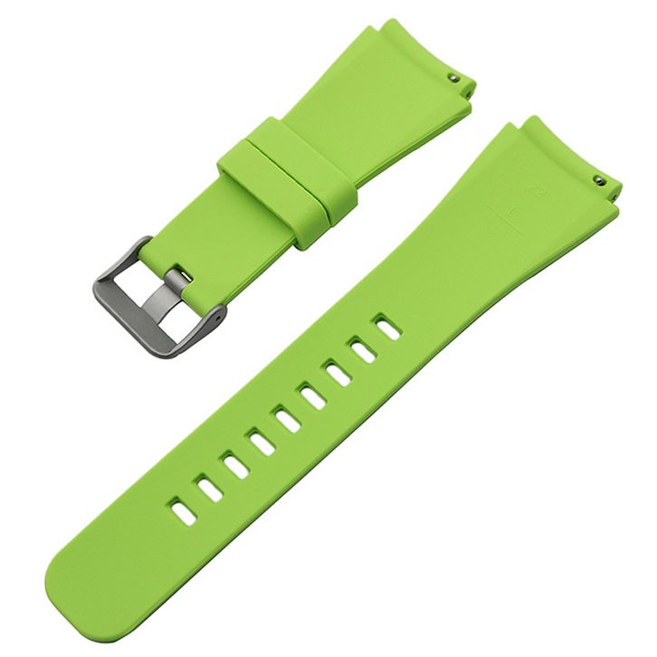 Seiko Compatible Lime Green 22 mm Rubber Silicone Replacement Watch