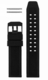 Longines Compatible 23mm Black Rubber Silicone Replacement Watch Band Strap PVD Steel Buckle #4002