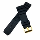 Samsung Gear S3 Frontier & Classic Black Rubber Silicone Diver's Style Replacement Watch Band Strap Gold Buckle #4031G
