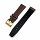 Timex Compatible Brown Leather Watch Strap Quick Release Band Gold Buckle #1522