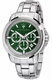 Maserati R8873621017 Successo Men's Chronograph Stainless Steel Green Dial Watch