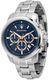 Maserati R8873621037 Successo Men's Chronograph Blue Dial Stainless Steel Watch