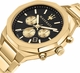 Maserati R8873642001 Stile Men's Chronograph Black Dial Gold PVD Steel Watch