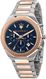 Maserati R8873642002 Stile Men's Chronograph Blue Dial Two-Tone Steel Watch