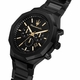 Maserati R8873642005 Stile Men's Chronograph Black Dial Black PVD Steel Watch