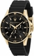 Maserati Sfida R8871640001 Men's Chronograph Watch  Black Dial, Gold-Tone Steel