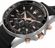 Maserati Sfida R8871640002 Mens Chronograph Watch Black Dial Rose Gold Accents