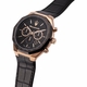 Maserati Stile R8871642001 Men's Chronograph Watch Black Dial Rose Gold Steel