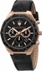 Maserati Stile R8871642001 Men's Chronograph Watch Black Dial Rose Gold Steel
