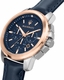 Maserati Successo R8871621015 Men's Chronograph Watch Blue Dial, Rose Gold PVD