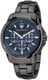 Maserati Successo R8873621005 Men's Chronograph Watch Blue Dial Black Bracelet