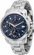 Maserati Successo R8873645004 Men's Solar Chronograph Blue Dial Silver Watch