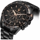 Maserati Traguardo R8873612048 Men's Chronograph Watch Black Steel Bracelet