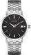 Men's Bulova Classic Black Dial Steel Link Watch 96B244