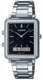 Men's Casio Ana-Digi Stainless Steel Band, One-touch 3-fold Clasp Band Watch MTPB205D MTP-B205D-1E