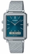 Men's Casio Ana-Digi Stainless Steel Mesh Band, Adjustable Clasp Band Watch MTPB205M MTP-B205M-3E