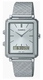 Men's Casio Ana-Digi Stainless Steel Mesh Band, Adjustable Clasp Band Watch MTPB205M MTP-B205M-7E