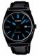 Men's Casio Black Dial Genuine Leather Band Watch MTP1343L MTP-1343L-1B2