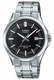 Men's Casio Black Dial Sapphire Crystal Stainless steel Band Watch MTS100D MTS-100D-1A