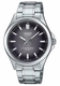 Men's Casio Black Dial Solar Powered Sapphire Crystal Stainless Steel Band Watch MTSRS100D MTS-RS100D-1A