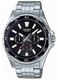 Men's Casio Black Dial Stainless Steel Band Watch MTD300D MTD-300D-1A