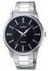Men's Casio Black Dial Stainless Steel Band Watch MTP1303D MTP-1303D-1AV