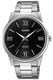 Men's Casio Black Dial Stainless Steel Band Watch MTP1303DD MTP-1303DD-1A