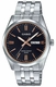 Men's Casio Black Dial Stainless Steel Band Watch MTP1335D MTP-1335D-1A2