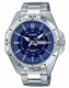 Men's Casio Blue Dial Stainless Steel Band Watch MTD1085D MTD-1085D-2A