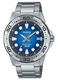 Men's Casio Blue Dial Stainless Steel Band Watch MTD140D MTD-140D-2A