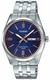 Men's Casio Blue Dial Stainless Steel Band Watch MTP1335D MTP-1335D-2A2