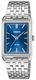 Men's Casio Blue Dial Stainless Steel Band Watch MTPB215D MTP-B215D-2A