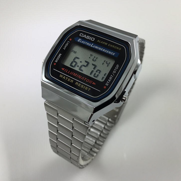 Men s Casio Classic Digital Steel Band Watch A168WA 1 Men s Casio Classic Digital Steel Band Watch A168WA 1